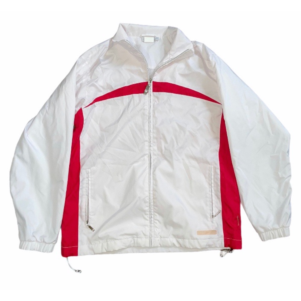 Vintage Etirel Windbreaker Track Jacket 164 14 years white and red